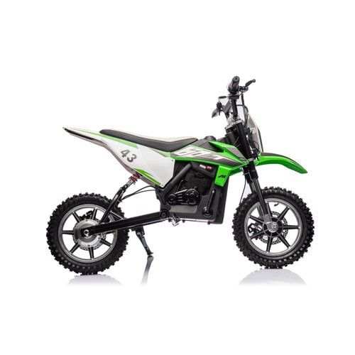 Elektrische kindermotor Dirtbike Cross Motor 36V 500W Groen