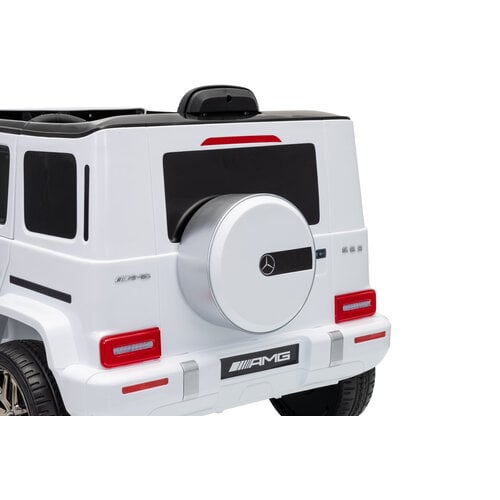 Mercedes G63 AMG 12V Kinderauto Wit
