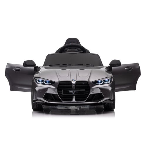 BMW M4 12V Kinderauto metallic Grijs