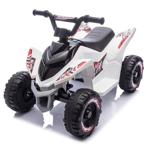 Thunder elektrische kinder quad 6V Wit
