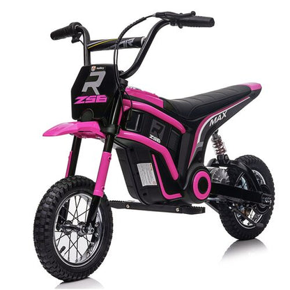Elektrische kindermotor Dirtbike Hurricane 24V 350W Roze