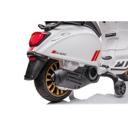 Vespa Sprint 6V Kinderscooter Wit