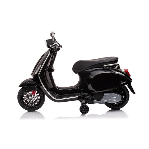 Vespa Sprint 6V Kinderscooter Zwart