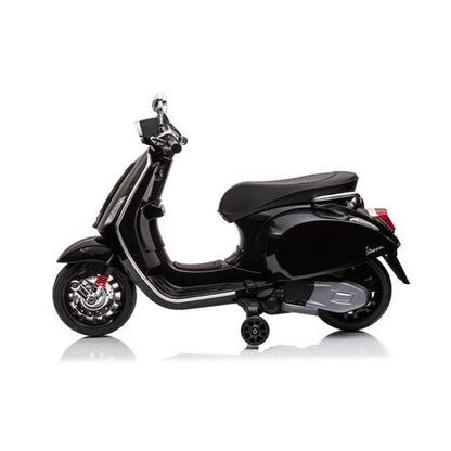 Vespa Sprint 6V Kinderscooter Zwart