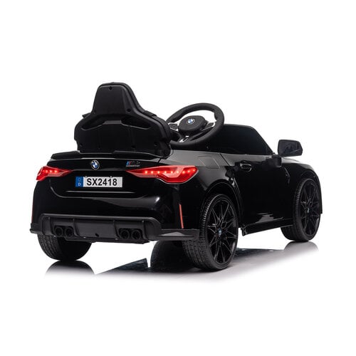 BMW M4 12V Kinderauto metallic Zwart