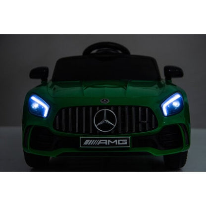 Mercedes AMG GTR 12V kinderauto Groen