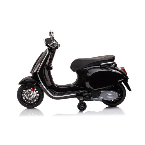 Vespa Sprint 6V Kinderscooter Zwart
