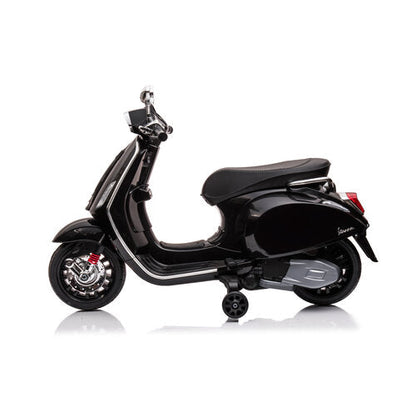 Vespa Sprint 6V Kinderscooter Zwart