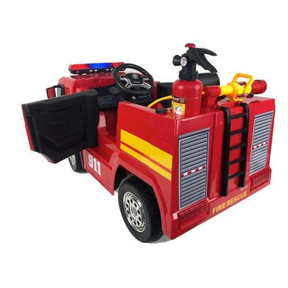 Brandweer kinderauto 12V Rood