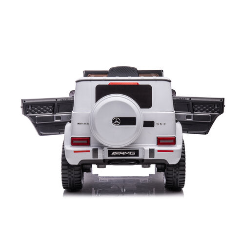 Mercedes G63 AMG XL Cabrio 24V Kinderauto Wit