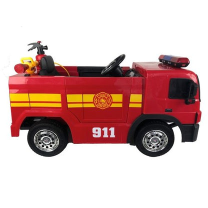 Brandweer kinderauto 12V Rood