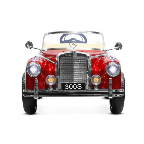 Mercedes 300S 12V Kinderauto Metallic Rood