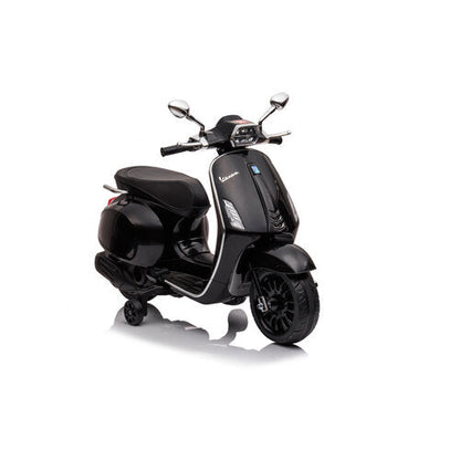 Vespa Sprint 6V Kinderscooter Zwart