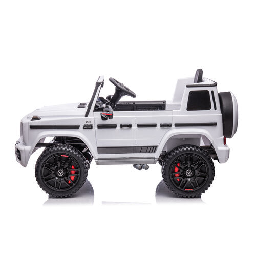 Mercedes G63 AMG XL Cabrio 24V Kinderauto Wit