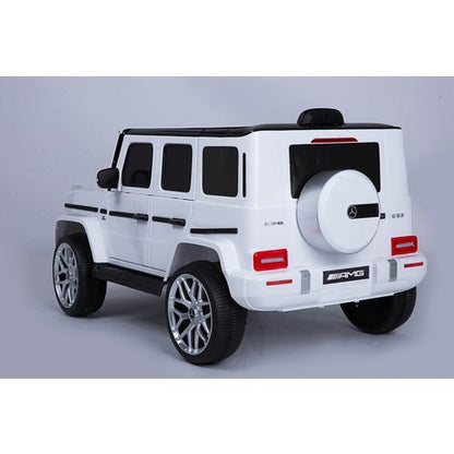 Mercedes G63 AMG 12V Kinderauto Wit