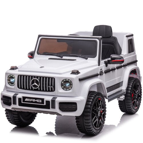 Mercedes G63 AMG XL Cabrio 24V Kinderauto Wit
