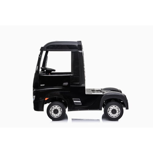 Mercedes Actros 12V kindervrachtwagen zwart