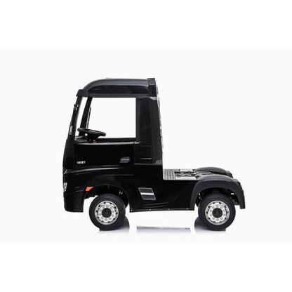 Mercedes Actros 12V kindervrachtwagen zwart
