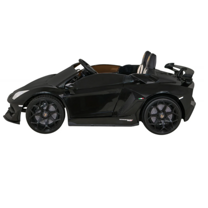 Lamborghini Aventador SVJ 24V Kinderauto 2 persoons Zwart