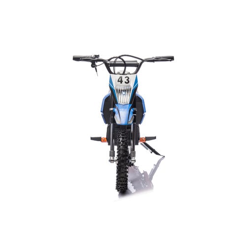 Elektrische kindermotor Dirtbike Crossmotor 36V 500W Blauw - Oranje