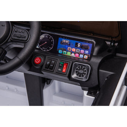 Mercedes G63 AMG XL Cabrio 24V Kinderauto Wit