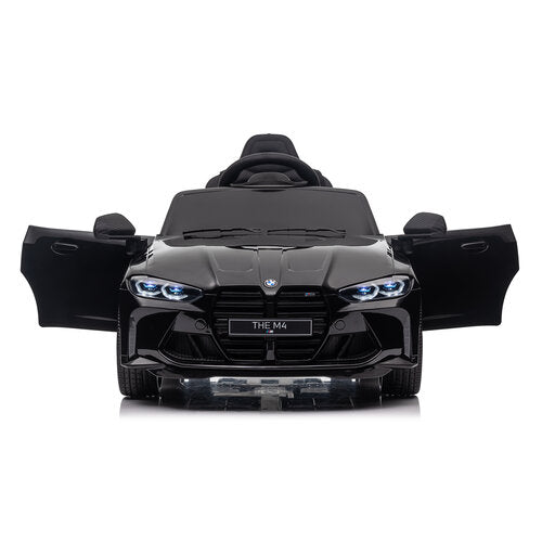 BMW M4 12V Kinderauto metallic Zwart