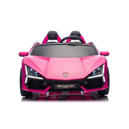 Lamborghini Revuelto 24V 2 Persoons Kinderauto Roze