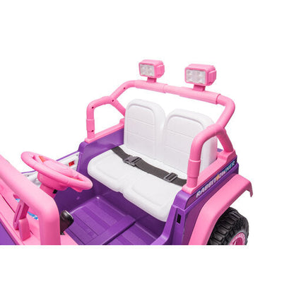 Rabbit Owner 12V Kinderauto Roze