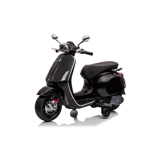 Vespa Sprint 6V Kinderscooter Zwart
