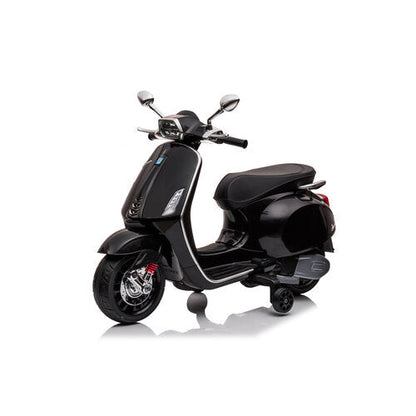 Vespa Sprint 6V Kinderscooter Zwart