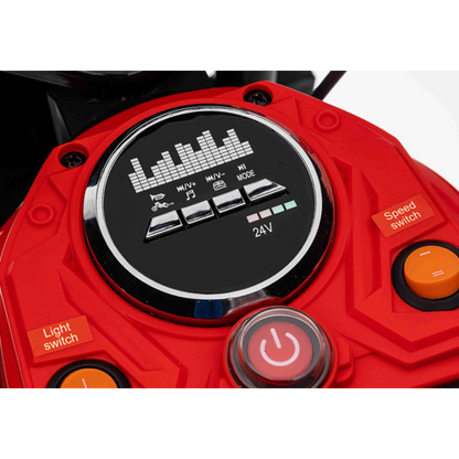 Elektrische kindermotor Dirtbike Hurricane 24V 350W Blauw