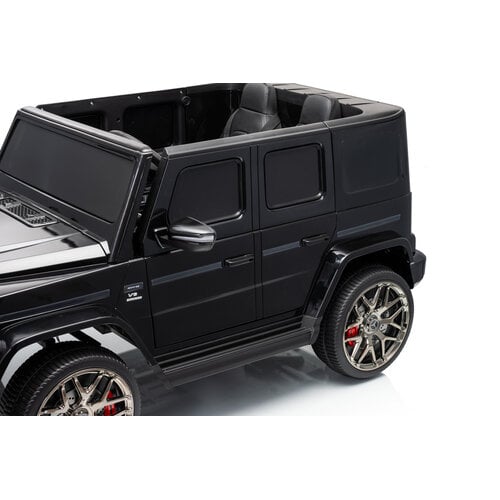 Mercedes G63 12V 2-persoons kinderauto metallic zwart