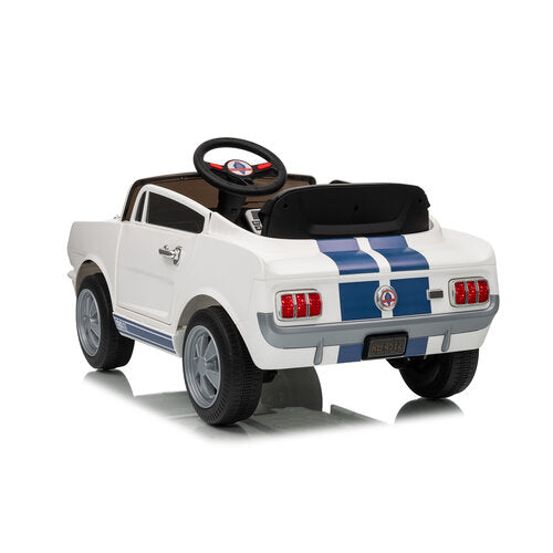 Shelby GT350 12V kinderauto Wit