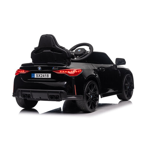 BMW M4 12V Kinderauto metallic Zwart