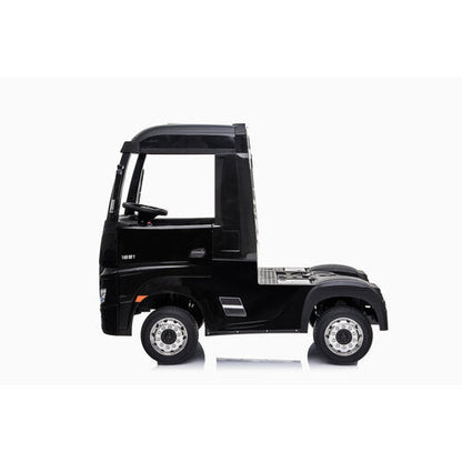 Mercedes Actros 12V kindervrachtwagen zwart