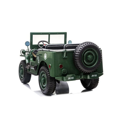 Willy’s Jeep Army 24 3 persoons kinderauto groen