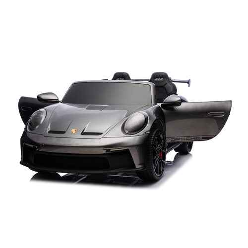 Porsche 911 GT3 24V 2-persoons kinderauto metallic Grijs