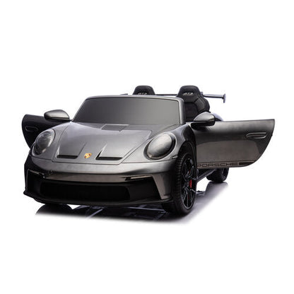 Porsche 911 GT3 24V 2-persoons kinderauto metallic Grijs