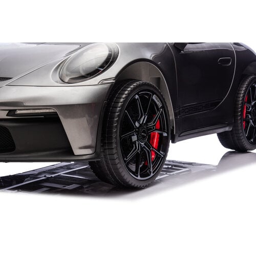 Porsche 911 GT3 24V 2-persoons kinderauto metallic Grijs