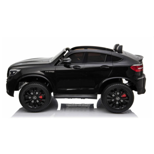 Mercedes Benz GLC63S AMG 12V 2 persoons kinderauto zwart