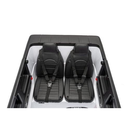 Mercedes G63 12V 2-persoons kinderauto Wit