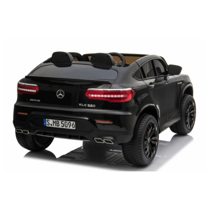 Mercedes Benz GLC63S AMG 12V 2 persoons kinderauto zwart