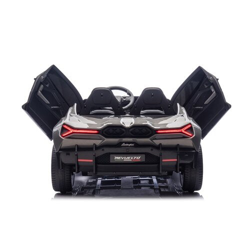 Lamborghini Revuelto 24V 2 Persoons Kinderauto Grijs