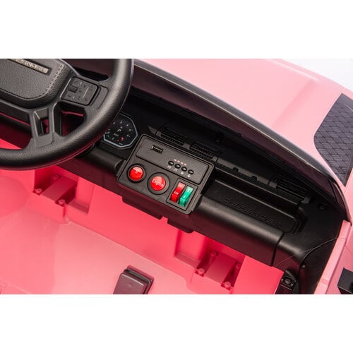 Land Rover Defender 24V 2 persoons kinderauto Roze