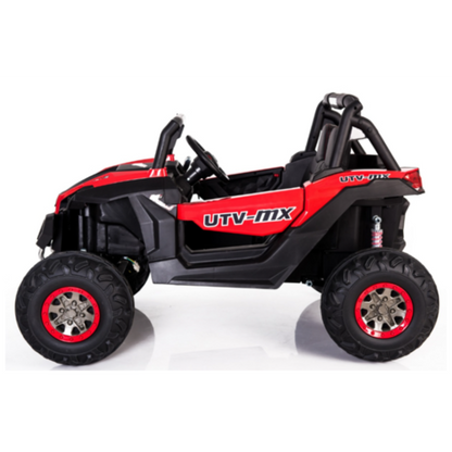 UTV-MX Buggy 12V 2-Persoons Kinderauto Rood