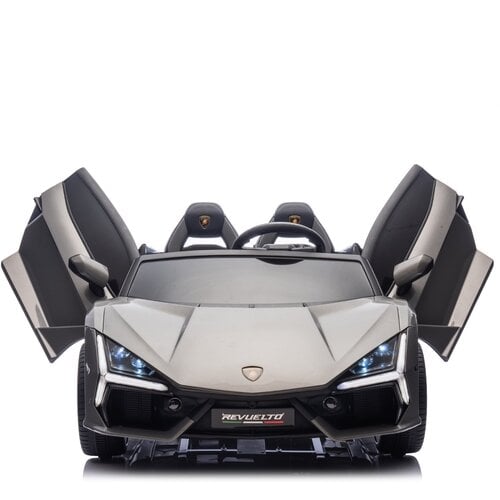 Lamborghini Revuelto 24V 2-Persoons Kinderauto Grijs