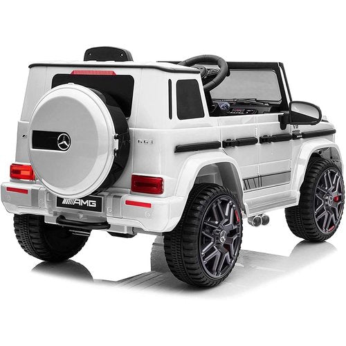Mercedes G63 AMG Cabrio 12V Kinderauto Wit