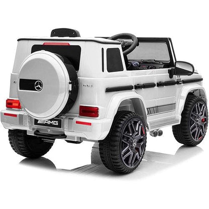 Mercedes G63 AMG Cabrio 12V Kinderauto Wit