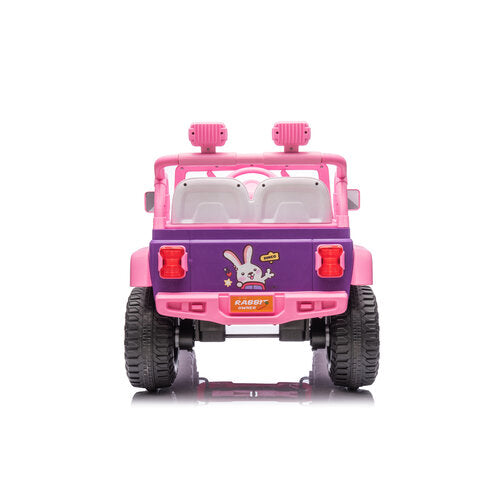 Rabbit Owner 12V Kinderauto Roze