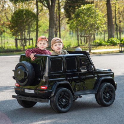 Mercedes G63 XXL 24V 2-persoons kinderauto metallic Zwart